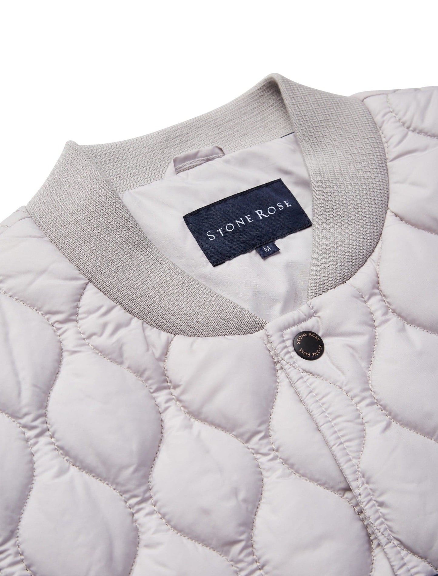 Men’s Silver Quilted Puffer Vest