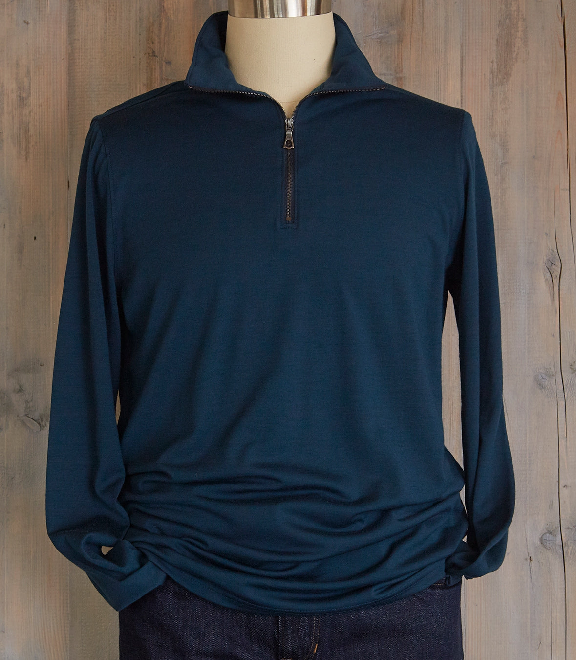 Men’s Wool Quarter-Zip Pullover