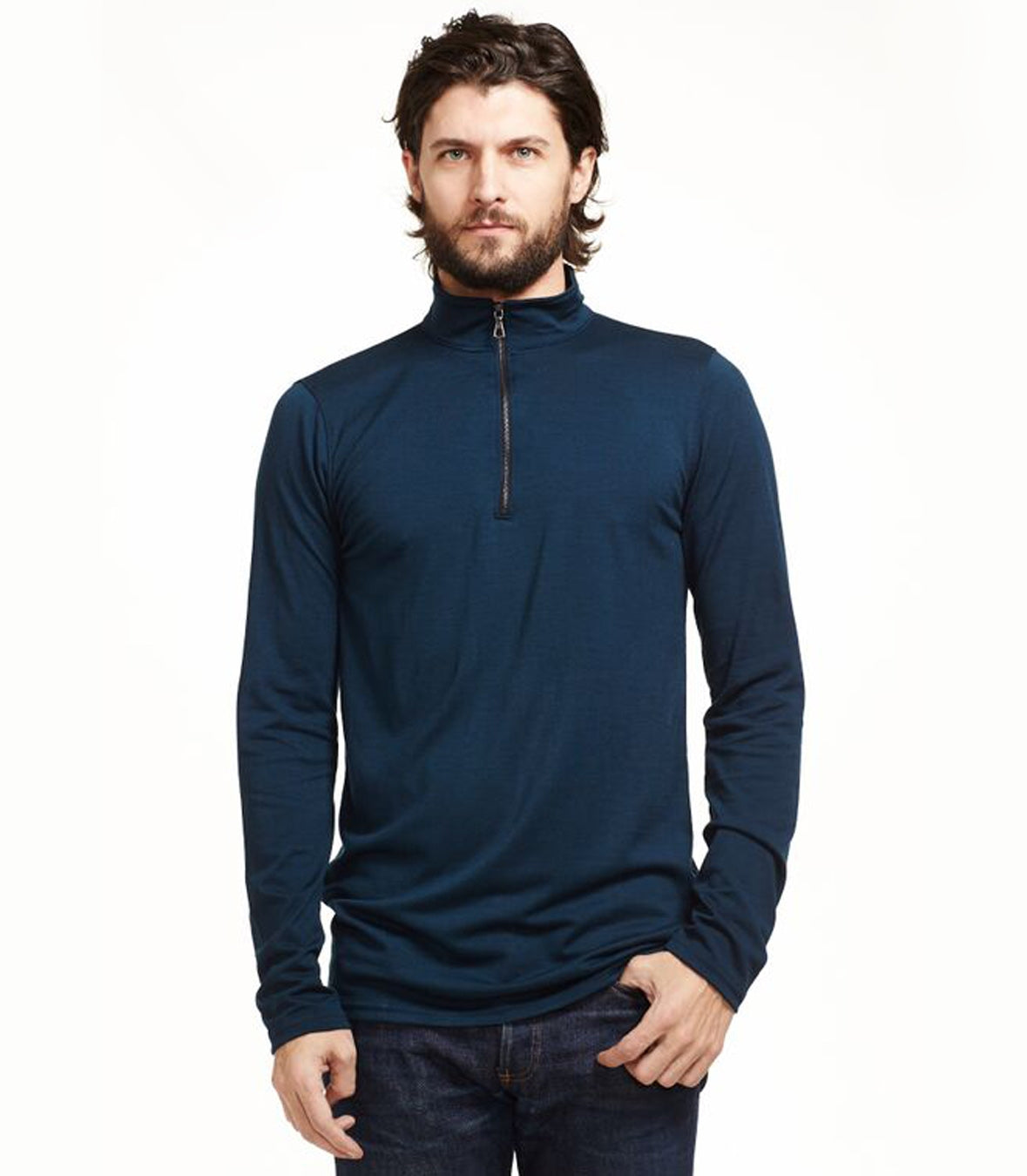 Men’s Wool Quarter-Zip Pullover