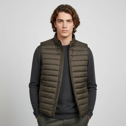 Men’s Olive Green Reversible Vest
